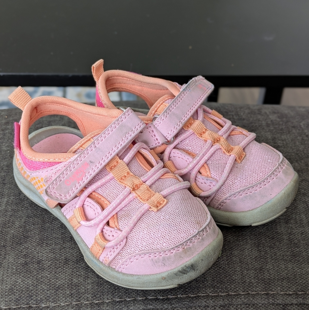 OshKosh B'gosh Pink and Peach Play Sneakers Toddler 6